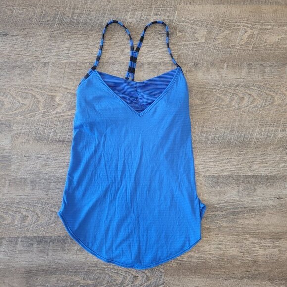 LULULEMON | Roll Out Tank Blue Striped | Sz. 2 - Picture 8 of 13